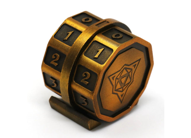 Gamers Guild AZ Die Hard LifeLink Counter - Battleworn Gold Die Hard
