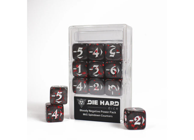 Gamers Guild AZ Die Hard MtG Spindown Counters - Bloody Negative Power Pack (Pre-Order) ACD Distribution