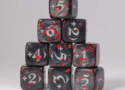 Gamers Guild AZ Die Hard MtG Spindown Counters - Bloody Positive Power Pack: Black (Pre-Order) ACD Distribution