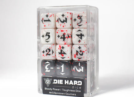 Gamers Guild AZ Die Hard MtG Spindown Counters - Bloody Power / Toughness Dice (Pre-Order) ACD Distribution