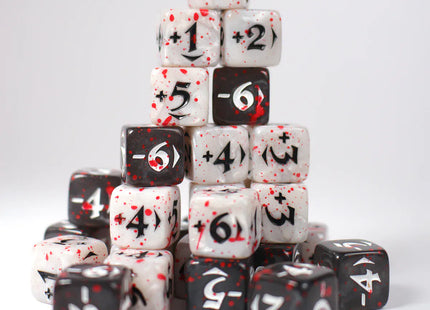 Gamers Guild AZ Die Hard MtG Spindown Counters - Bloody Power / Toughness Dice (Pre-Order) ACD Distribution