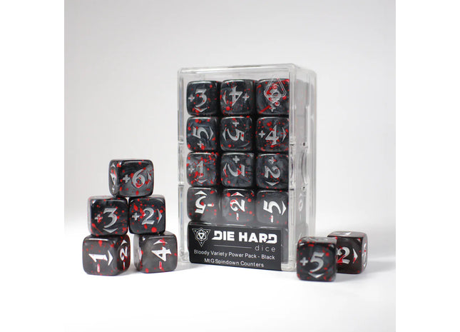 Gamers Guild AZ Die Hard MtG Spindown Counters - Bloody Variety Power Pack - Black (Pre-Order) ACD Distribution
