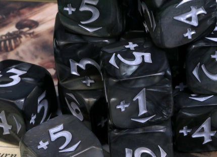 Gamers Guild AZ Die Hard MtG Spindown Counters - Variety Power Pack - Black Die Hard