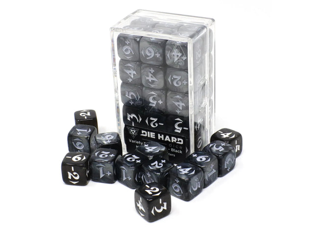 Gamers Guild AZ Die Hard MtG Spindown Counters - Variety Power Pack - Black Die Hard