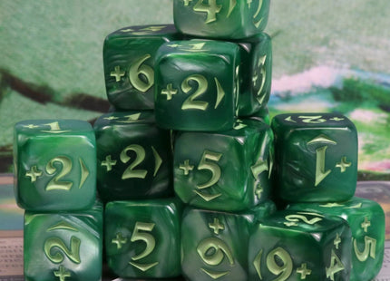 Gamers Guild AZ Die Hard MtG Spindown Counters - Variety Power Pack - Green Die Hard