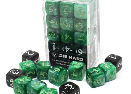 Gamers Guild AZ Die Hard MtG Spindown Counters - Variety Power Pack - Green Die Hard