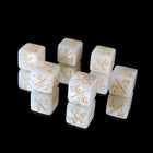 Gamers Guild AZ Die Hard Negative 6pc Counter Set - Pearl for MTG Die Hard