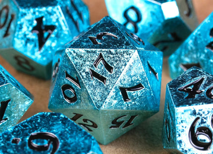 Gamers Guild AZ Die Hard RPG Dice Set - Glacial Requiem (7 Dice Set) Die Hard