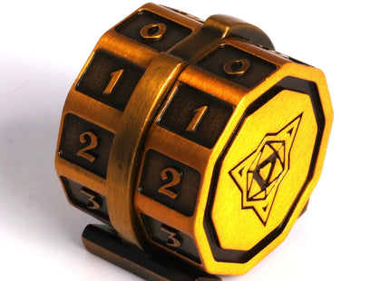 Gamers Guild AZ Die Hard V2 LifeLink Counter - Battleworn Gold Die Hard