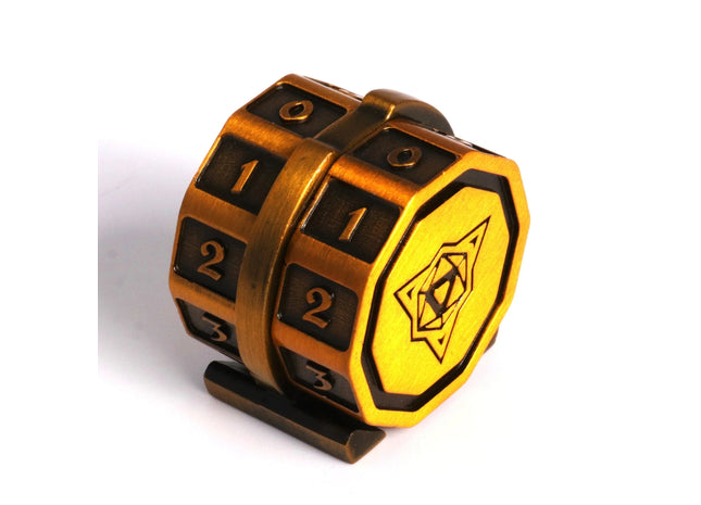 Gamers Guild AZ Die Hard V2 LifeLink Counter - Battleworn Gold Die Hard