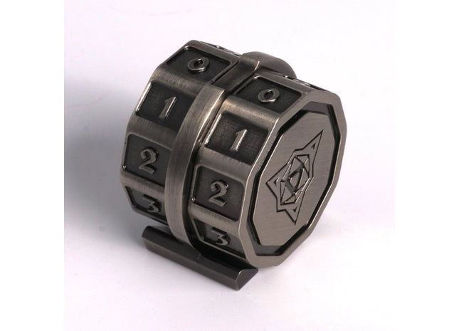 Gamers Guild AZ Die Hard V2 LifeLink Counter - Battleworn Silver Die Hard