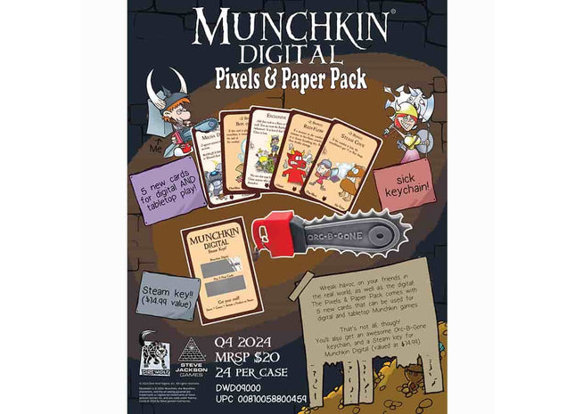 Gamers Guild AZ Dire Wolf Digital Munchkin Digital: Pixels And Paper Pack (Pre-Order) GTS