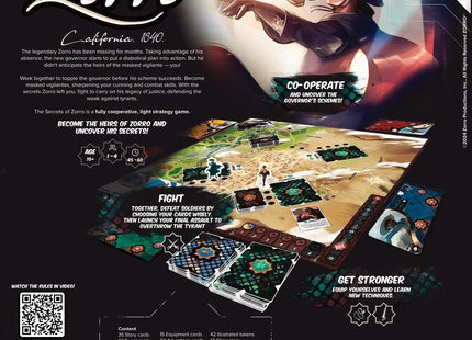 Gamers Guild AZ Double Combo Games The Secrets of Zorro (Pre-Order) Quartermaster Direct