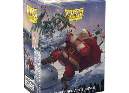 Gamers Guild AZ Dragon Shield Dragon Shield: Brushed Art Sleeves - Christmas Dragon 2025 (Pre-Order) Southern Hobby
