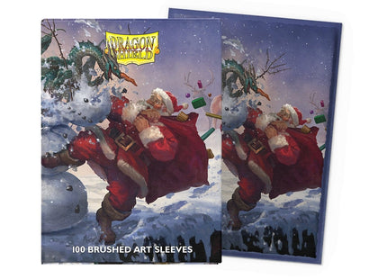 Gamers Guild AZ Dragon Shield Dragon Shield: Brushed Art Sleeves - Christmas Dragon 2025 (Pre-Order) Southern Hobby