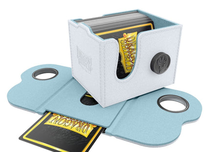 Gamers Guild AZ Dragon Shield Dragon Shield Dragon Lock System: Deck Box 100+ - White & Aqua (Pre-Order) Southern Hobby