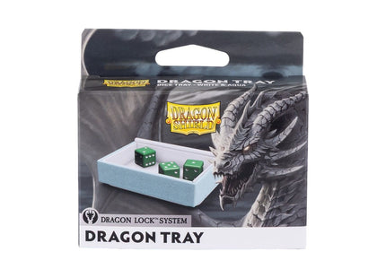 Gamers Guild AZ Dragon Shield Dragon Shield Dragon Lock System: Dragon Tray - White & Aqua (Pre-Order) Southern Hobby