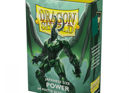 Gamers Guild AZ Dragon Shield Dragon Shield Japanese Sleeves - 60ct Pack Dual Art - Power Green (Pre-Order) Southern Hobby
