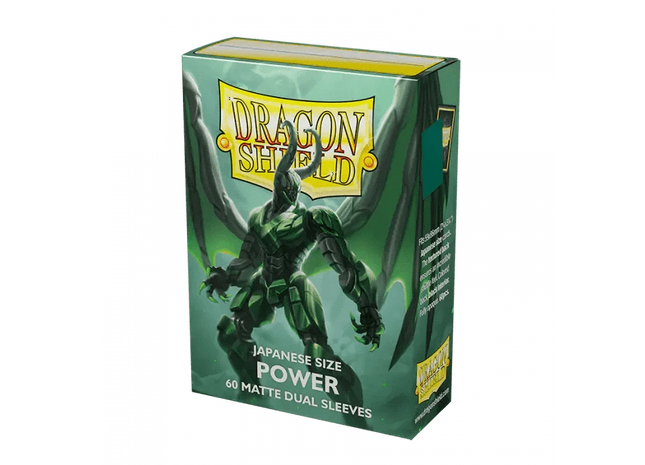 Gamers Guild AZ Dragon Shield Dragon Shield Japanese Sleeves - 60ct Pack Dual Art - Power Green Southern Hobby
