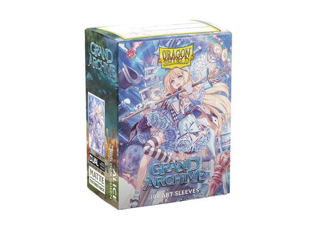 Dragon Shield 100ct Matte Dual Art Grand Archive Alice Golden Queen Sleeves Dragon Shield 100ct Matte Dual Art Grand Archive Alice Golden Queen Sleeves