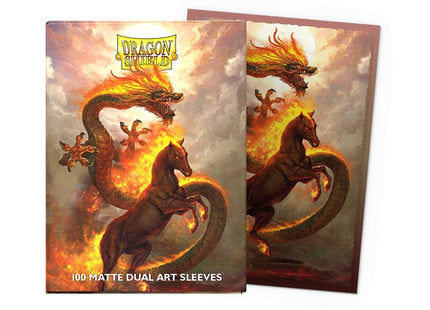 Gamers Guild AZ Dragon Shield Dragon Shield: Matte Dual Art Sleeves - Lunar New Year 2026 "Fire Horse" 100ct (Pre-Order) Southern Hobby