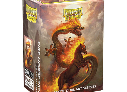 Gamers Guild AZ Dragon Shield Dragon Shield: Matte Dual Art Sleeves - Lunar New Year 2026 "Fire Horse" 100ct (Pre-Order) Southern Hobby