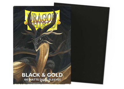 Gamers Guild AZ Dragon Shield Dragon Shield: Matte Dual - Black & Gold 100ct (Pre-Order) GTS