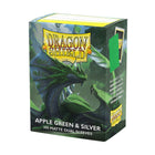 Gamers Guild AZ Dragon Shield Dragon Shield: Matte Dual Sleeves - Apple Green & Silver 100ct (Pre-Order) Southern Hobby