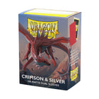 Gamers Guild AZ Dragon Shield Dragon Shield: Matte Dual Sleeves - Crimson & Silver 100ct (Pre-Order) Southern Hobby