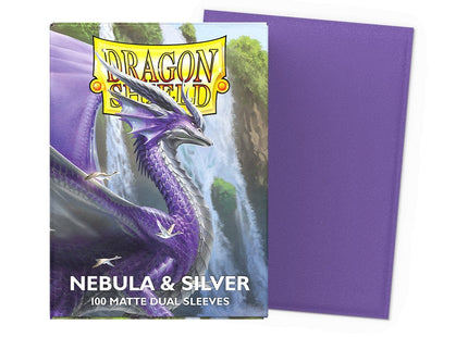 Gamers Guild AZ Dragon Shield Dragon Shield: Matte Dual Sleeves - Nebula & Silver 100ct (Pre-Order) Southern Hobby