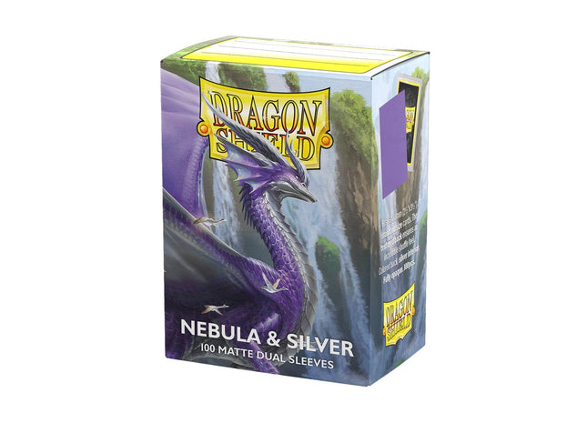 Gamers Guild AZ Dragon Shield Dragon Shield: Matte Dual Sleeves - Nebula & Silver 100ct (Pre-Order) Southern Hobby