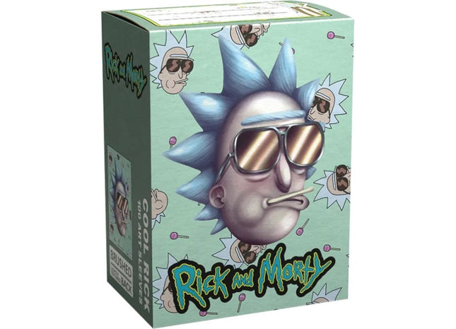 Gamers Guild AZ Dragon Shield Dragon Shield Sleeves - 100ct Box Brushed Art - Rick and Morty - Cool Rick Southern Hobby