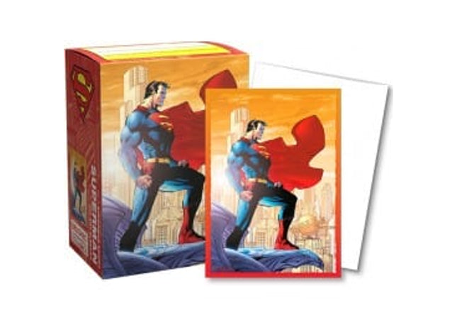 Gamers Guild AZ Dragon Shield Dragon Shield Sleeves: 100ct Box Brushed Art - Superman (Striking) Southern Hobby
