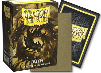 Gamers Guild AZ Dragon Shield Dragon Shield Sleeves - 100ct Box Dual Matte - Gold "Truth" (Pre-Order) Southern Hobby