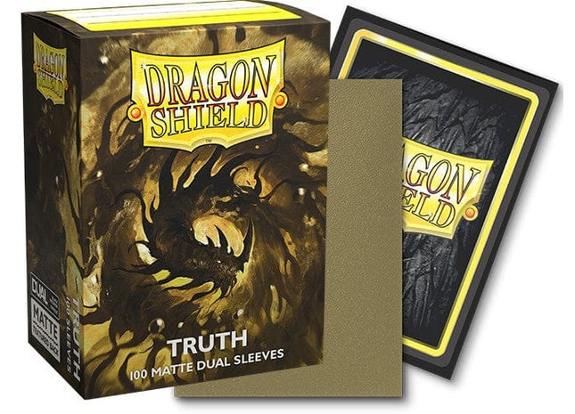 Gamers Guild AZ Dragon Shield Dragon Shield Sleeves - 100ct Box Dual Matte - Gold Truth Southern Hobby