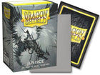 Gamers Guild AZ Dragon Shield Dragon Shield Sleeves - 100ct Box Dual Matte - Silver Justice Southern Hobby