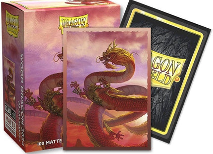 Gamers Guild AZ Dragon Shield Dragon Shield Sleeves - 100ct Pack Dual Matte Art Sleeves - Year Of The Wood Dragon 2024 - Standard Size Southern Hobby