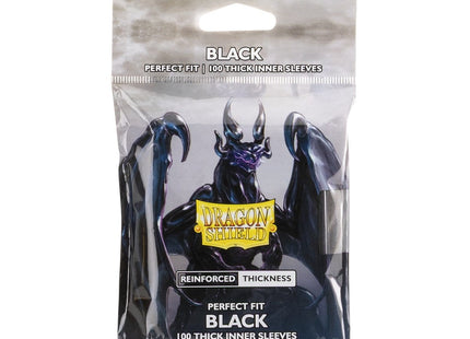 Gamers Guild AZ Dragon Shield Dragon Shield Sleeves: Perfect Fit Standard Thick Inner - Black 100CT (Pre-Order) Southern Hobby