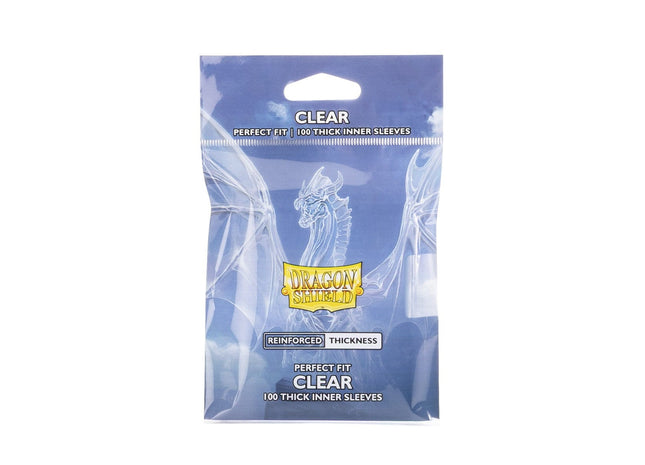 Gamers Guild AZ Dragon Shield Dragon Shield Sleeves: Perfect Fit Standard Thick Inner - Clear 100CT (Pre-Order) Southern Hobby