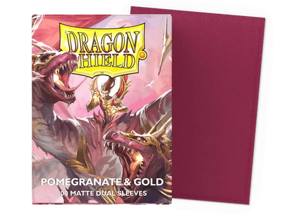 Gamers Guild AZ Dragon Shield Dragon Shield Sleeves: Pomegranate & Gold 100CT Southern Hobby