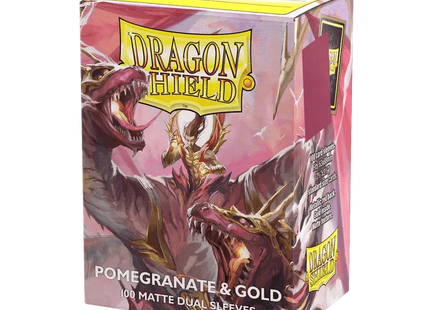Gamers Guild AZ Dragon Shield Dragon Shield Sleeves: Pomegranate & Gold 100CT Southern Hobby