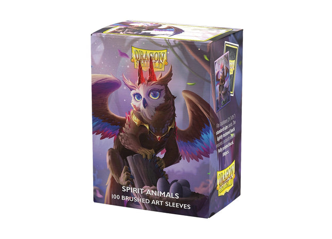 Gamers Guild AZ Dragon Shield Dragon Shield Sleeves: Standard Brushed Art Spirit Animals - The Dragowlis 100ct (Pre-Order) Southern Hobby