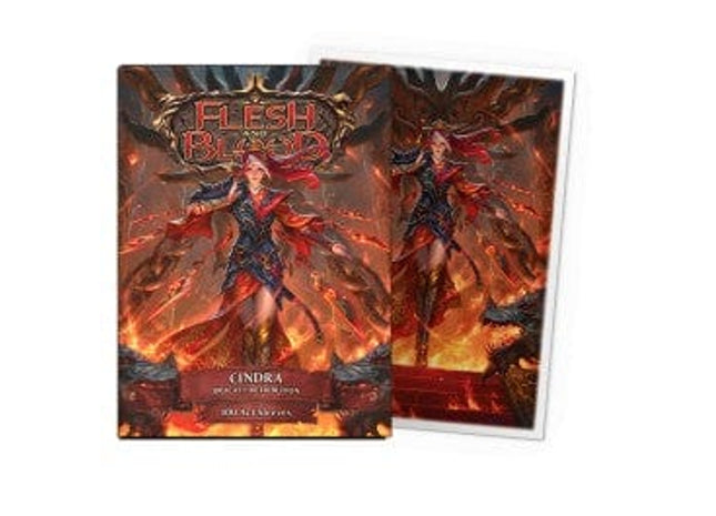 Gamers Guild AZ Dragon Shield Dragon Shield Sleeves: Standard Matte Art Flesh and Blood - Cindra, Dracai of Retribution 100ct Southern Hobby