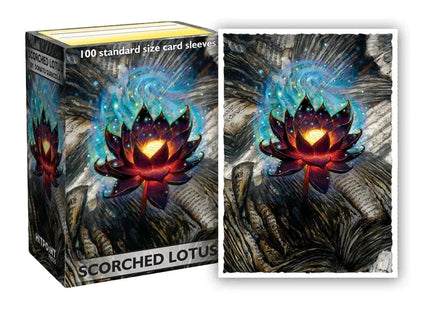 Gamers Guild AZ Dragon Shield Dragon Shield Sleeves: Standard Matte Art - Scorched Lotus 100ct Hit Point Press