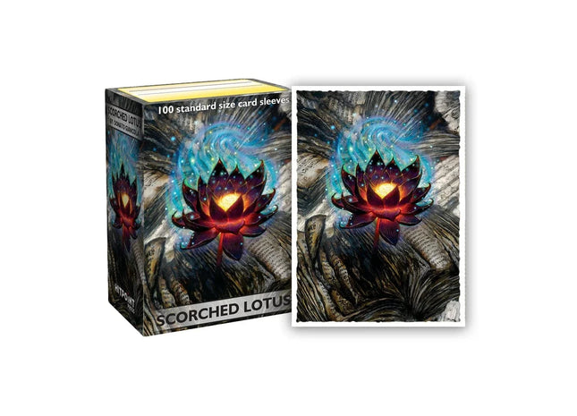 Gamers Guild AZ Dragon Shield Dragon Shield Sleeves: Standard Matte Art - Scorched Lotus 100ct Hit Point Press