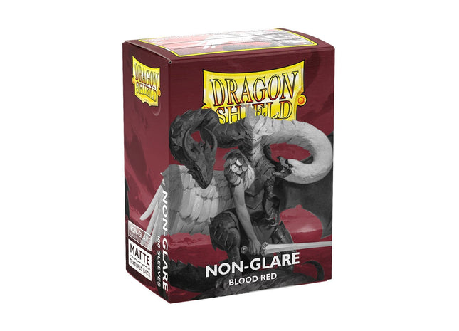 Gamers Guild AZ Dragon Shield Dragon Shield Sleeves: Standard Matte Non-Glare Blood Red 100CT Southern Hobby