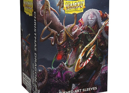 Gamers Guild AZ Dragon Shield Dragon Shield: Standard Brushed Art - Christmas Dragon 2022 100CT Discontinue