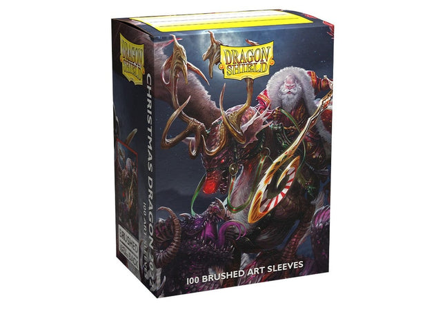 Gamers Guild AZ Dragon Shield Dragon Shield: Standard Brushed Art - Christmas Dragon 2022 100CT Discontinue