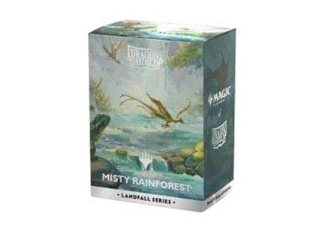 Gamers Guild AZ Dragon Shield Dragon Shield: Standard Matte Dual Art Magic the Gathering Landfall Series - Misty Rainforest 100ct (Pre-Order) Southern Hobby