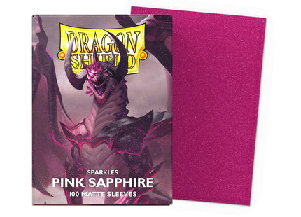 Gamers Guild AZ Dragon Shield Dragon Shield: Standard Matte Sparkles - Pink Sapphire 100ct (Pre-Order) Southern Hobby